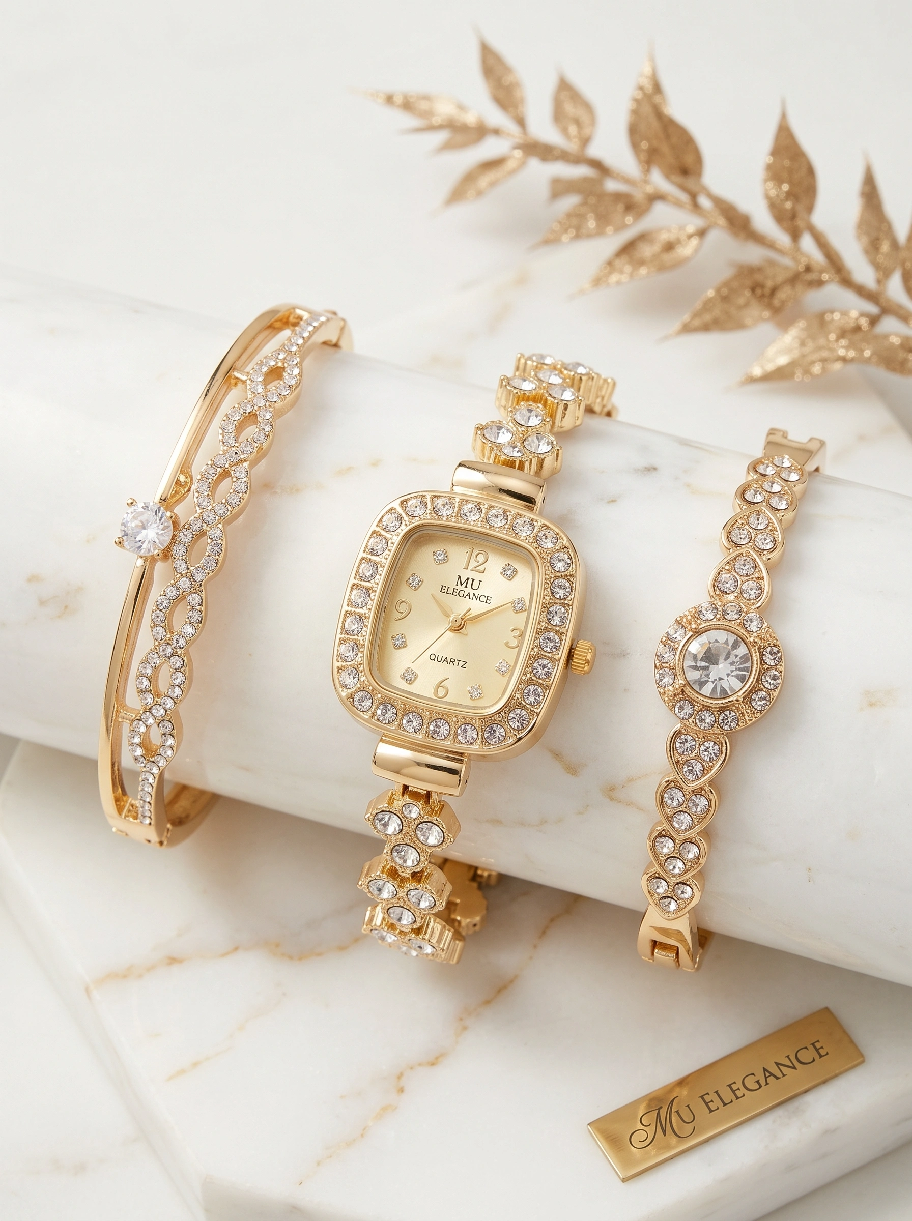 3 Watch & Bracelet Set